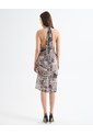 Vestido Drapeado   Para Mujer Café Seven Seven de Seven Seven