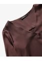Blusa Cuello V Mangas Ajustables  Para Mujer Celeste Seven Seven de Seven Seven