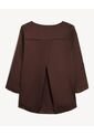 Blusa Cuello V Mangas Ajustables  Para Mujer Celeste Seven Seven de Seven Seven