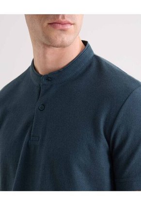 Polo Para Hombre Cuello Mao Sin Bolsillo Color Gris Marca Seven Seven #45110906