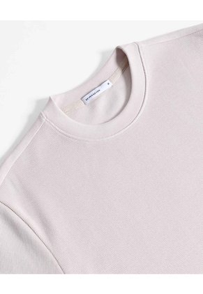 Camiseta Tejida Regular Para Hombre Taupe Seven Seven