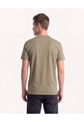 Camiseta Textura Piqué  Para Hombre Verde Seven Seven
