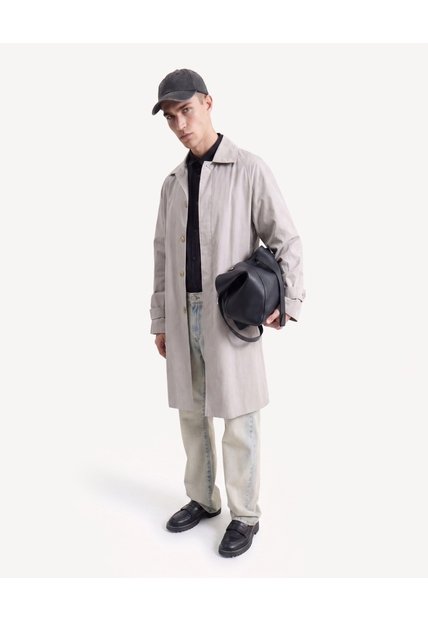 Chaqueta Trench Mackintosh  Para Hombre Gris Seven Seven