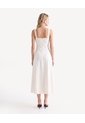 Vestido Tiras Falda En A  Para Mujer Beige Seven Seven de Seven Seven