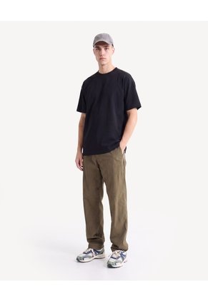 Jogger Recto Popelina Para Hombre Verde Seven Seven