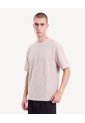 Camiseta Oversize Tejida  Para Hombre Taupe Seven Seven de Seven Seven