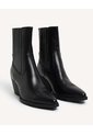 Botín Chelsea Tacón Bloque  Para Mujer Negro Seven Seven de Seven Seven