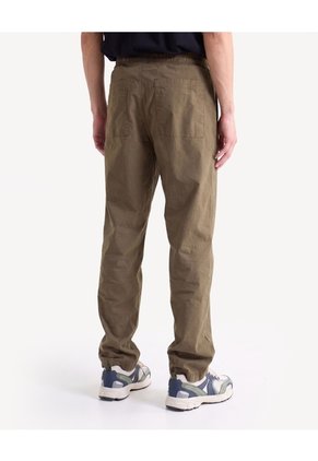 Jogger Recto Popelina Para Hombre Verde Seven Seven