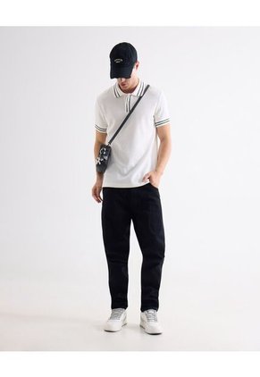 Polo Para Hombre Cuello Tejido Sin Bolsillo Color Crudo Marca Seven Seven #45110928