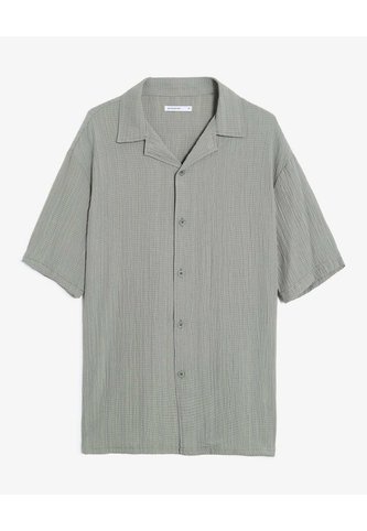 Camisa Texturizada Relaxed  Para Hombre Verde Seven Seven Seven Seven