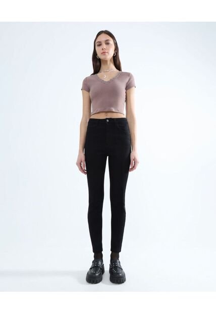 Jean Para Mujer Skinny Color Negro Marca Seven Seven #28160834