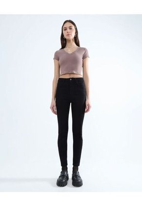 Jean Para Mujer Skinny Color Negro Marca Seven Seven #28160834