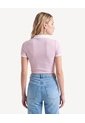 Polo Ajustado Cuello Tejido  Para Mujer Lila Seven Seven de Seven Seven