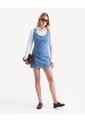 Vestido Corto Denim  Para Mujer Azul Seven Seven de Seven Seven
