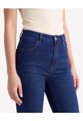 Jean Curvy Tiro Alto Para Mujer Azul Seven Seven
