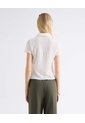 Camiseta Texturizada  Para Mujer Crudo Seven Seven de Seven Seven