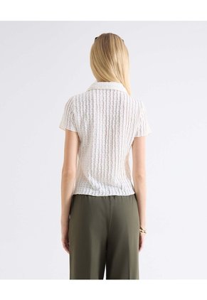 Camiseta Texturizada Para Mujer Crudo Seven Seven