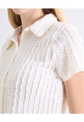 Camiseta Texturizada Para Mujer Crudo Seven Seven
