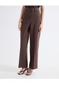 Pantalón Recto Sastrero  Para Mujer Café Seven Seven de Seven Seven
