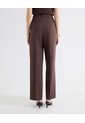 Pantalón Recto Sastrero  Para Mujer Café Seven Seven de Seven Seven