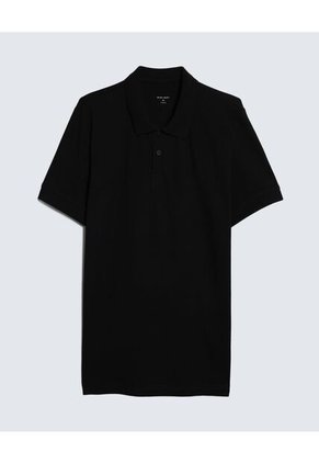 Polo Para Hombre Cuello Tejido  Color Negro Marca Seven Seven #45110813