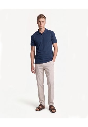 Polo Cuello Sport Piqué  Para Hombre Azul Seven Seven Seven Seven