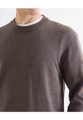 Saco Básico En Tricot Para Hombre Café Seven Seven