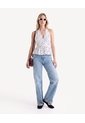 Blusa Halter Peplum  Para Mujer Crudo Seven Seven de Seven Seven