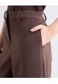 Pantalón Recto Sastrero  Para Mujer Café Seven Seven de Seven Seven