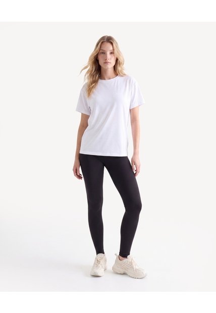 Camiseta Texturizada Sport Sec  Para Mujer Blanco Seven Seven