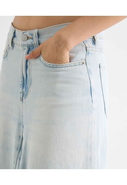 Falda Para Mujer Largo Color Azul Marca Seven Seven #28140917