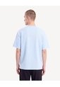 Camiseta Oversize Tejida  Para Hombre Celeste Seven Seven de Seven Seven
