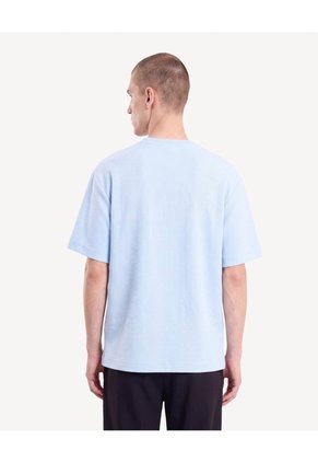Camiseta Oversize Tejida Para Hombre Celeste Seven Seven