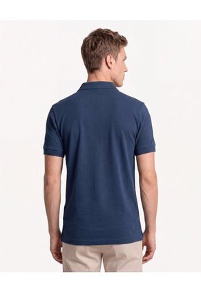 Polo Cuello Sport Piqué  Para Hombre Azul Seven Seven