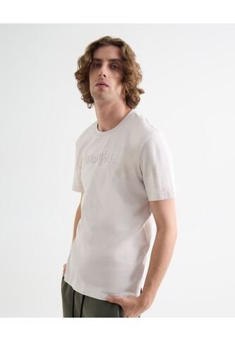Camiseta Estampado En Relieve  Para Hombre Marfil Seven Seven Seven Seven