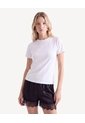Camiseta Básica Tejido  Para Mujer Crudo Seven Seven de Seven Seven