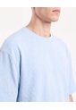 Camiseta Oversize Tejida  Para Hombre Celeste Seven Seven de Seven Seven