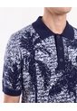 Polo Tricot Jacquard  Para Hombre Azul Seven Seven de Seven Seven