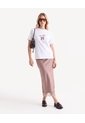 Camiseta Holgada Screen  Para Mujer Crudo Seven Seven de Seven Seven
