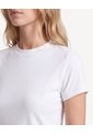 Camiseta Básica Tejido  Para Mujer Crudo Seven Seven de Seven Seven