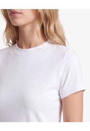 Camiseta Básica Tejido Para Mujer Crudo Seven Seven