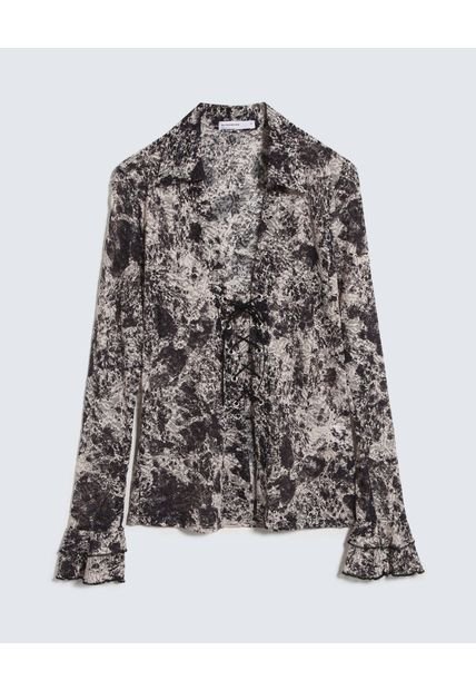 Camiseta Para Mujer Manga Larga Color Cafe Oscuro Marca Seven Seven #28096108