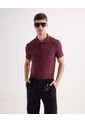 Polo Para Hombre Cuello Tejido Sin Bolsillo Color Vino Marca Seven Seven #45110909 de Seven Seven