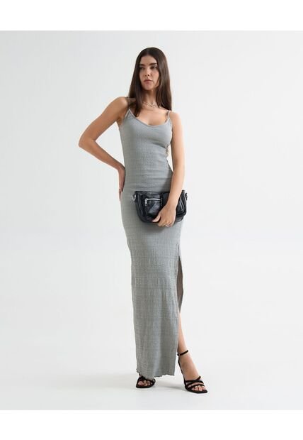 Vestido Para Mujer M/Sisa Largo Color Gris Marca Seven Seven #28171387