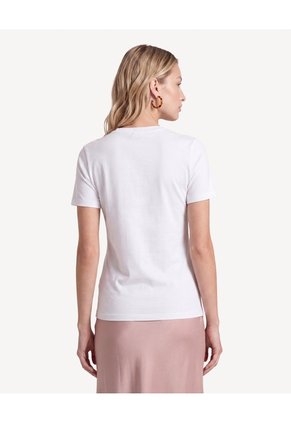 Camiseta Holgada Screen  Para Mujer Crudo Seven Seven