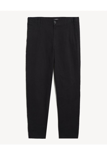 Pantalón Chino Regular Drill  Para Hombre Negro Seven Seven