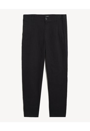 Pantalón Chino Regular Drill Para Hombre Negro Seven Seven