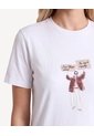 Camiseta Holgada Screen  Para Mujer Crudo Seven Seven de Seven Seven