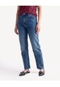 Jean Mom Ruedo Al Corte  Para Mujer Azul Seven Seven de Seven Seven