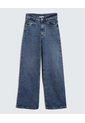 Jeans Wide Leg Tono Claro  Para Mujer Azul Seven Seven de Seven Seven